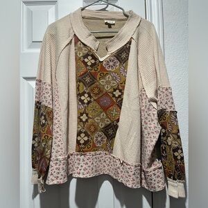 Bohemian Patchwork Sweater